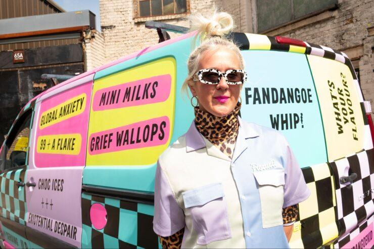 Image for The artist touring the UK in an ice-cream van, to talk about grief